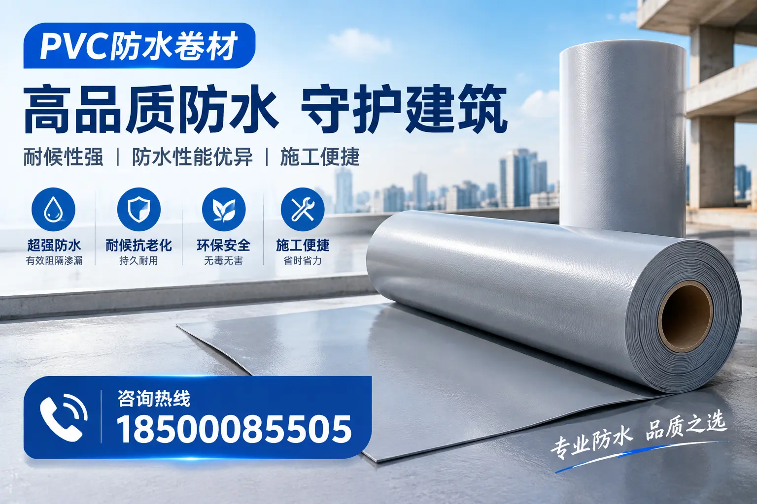 PVC防水卷材的防水效果评测，适合赤峰的科学依据